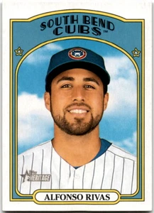 2021 Topps Heritage Minor League #116 Alfonso Rivas South Bend Cubs - Picture 1 of 2