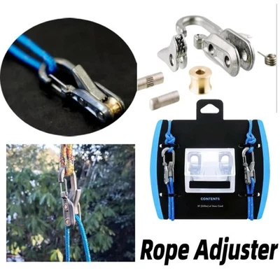 6-Hooks Rope with Roller Tensioner Tie Down Rope Non-Slip Rope Tension Adjuster - Image 1 of 4