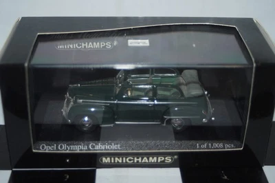 Minichamps Opel Olympia Cabriolet 1952 in Green 1:43 430 040434 - Image 1 of 4