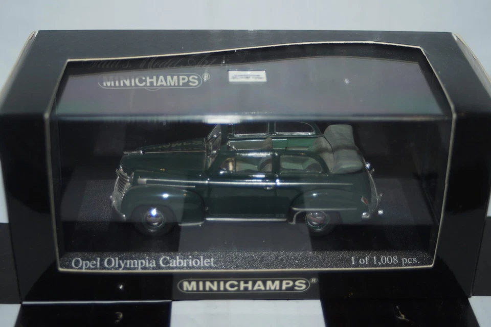 Minichamps Opel Olympia Cabriolet 1952 in Green 1:43 430 040434 - Image 1 of 4