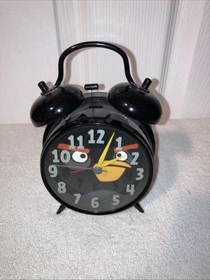 Angry Birds 2009-2012 Rovio Entertainment Blac Alarm Clock Excellent! Look! Bird - Image 1 of 4