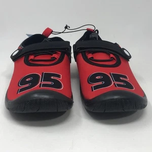 Lighting McQueen Cars Water Shoes, Toddler Boy's Size 13/1 - Red/Black - Picture 1 of 10