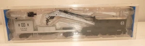 NIB BACHMANN N 46612 N Scale CRANE CAR & BOOM TENDER Santa Fe WORKING ACCESSORY - Picture 1 of 4