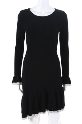 BB Dakota Womens Never Tardy Sweater A Line Dress Black Size Medium 11506957 - Image 1 of 4