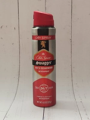 Old Spice Swagger Underarm & Body Spray For Men, Cedarwood, 4.3 oz, Exp 12-2026  - Image 1 of 2