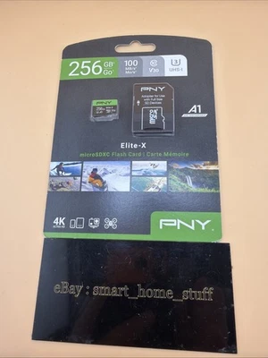 PNY Technologies 256GB Elite-X microSDXC Flash Memory Card, Class 10, UHS-I U3 - Image 1 of 3