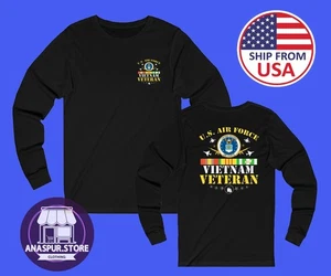 EE. UU. Vietnam Veterano Fuerza Aérea Ejército Militar Hombre Negro Talla S-2XL - Imagen 1 de 1
