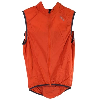 Mens Giro Orange Nylon Vest size Medium with Pocket Ripstop (flaw) - Image 1 of 4
