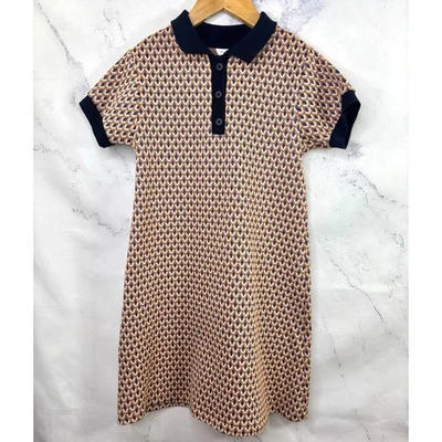 ZARA Vintage años 60 inspirado Polo Vestido Cambio 10 Juventud RETRO MOD Motivo Naranja Foto 1 de 4