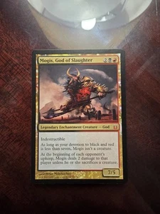 Tarjeta mágica regular de Mogis, God of Slaughter Born of the Gods Magic The Gathering casi nueva - Imagen 1 de 2