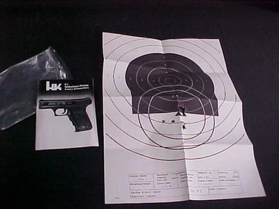 DE COLECCIÓN HK P-7 MANUAL Y OBJETIVO DE PRUEBA EXCELENTE EN ALEMÁN Foto 1 de 4