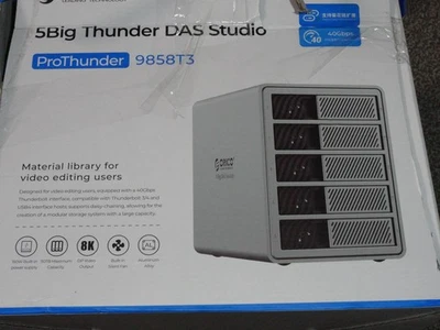 ORICO External 5bay Hard Drive Enclosure (9858T3) - THUNDERBOLT 3/4 Only - 330TB - Image 1 of 4