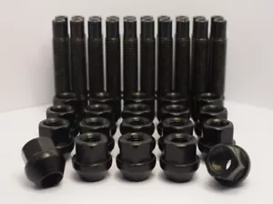 Kit de conversión de tachuelas M12 x 1,5 90 mm para BMW Pre 2009 (negro) - Imagen 1 de 4
