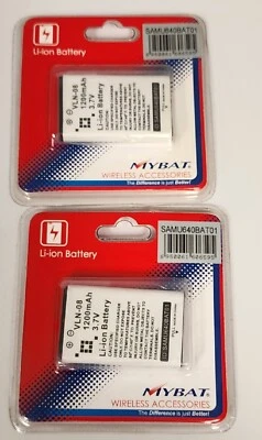 MYBAT Li-ion Battery 1200mAh 3.7 V (2) Batteries  - Image 1 of 3