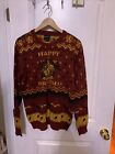 Harry Potter Gryffindor Ugly Christmas Sweater Size MD