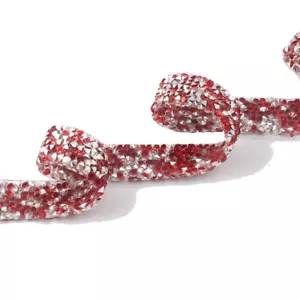Nastro strass cristallo 1 m bordo diamante decorazione cucito ferro da cucire - Foto 1 di 23