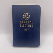 General Electric Diary with Maps, Products, Plants, Phone Directory 1957