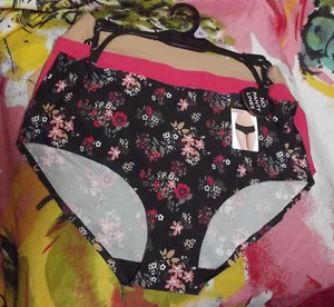 3 NEW PRIMA VALENTINA 84314 BLFL/CO NO PANTY LINES MICROFIBER HIPSTER PANTIES XL - Picture 1 of 2