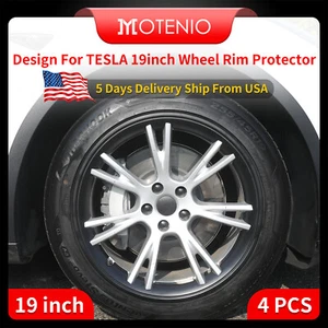 19 inch Model Y(2020-2024)  Rim Protector  4PCS Rim Protection for Tesla Wheel - Picture 1 of 11