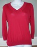 LOFT V Neck Sweater 3/4 Sleeves Womens Size S
