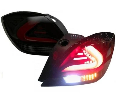 Adecuado para OPEL ASTRA H GTC Coupe 3 puertas LED LUCES TRASERAS Litec carDNA NEGRO - Imagen 1 de 4