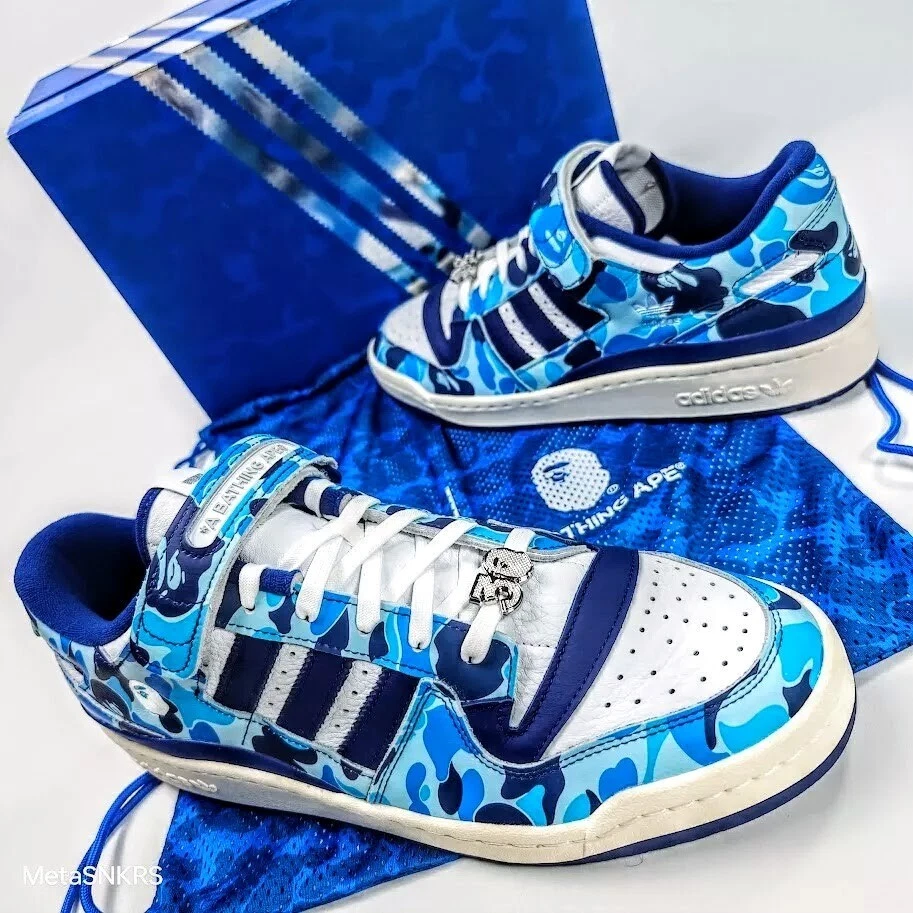 adidas BAPE x Forum 84 Low 30th Anniversary - Blue | eBay