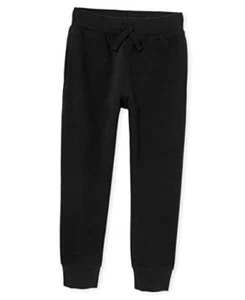  Boys Active Fleece Jogger Sweatpants Small 1 Black - Picture 1 of 4