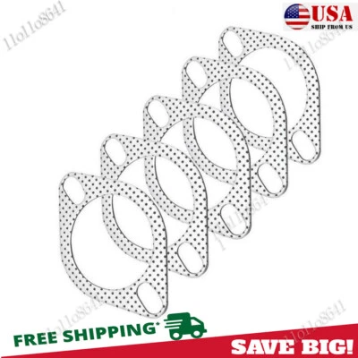2-Bolt 2.5" I.D.Reinforced High Temp Flange Exhaust Gasket Turbo FOR EXHAUST Foto 1 de 4