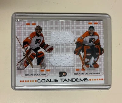 Brian Boucher / Roman Cechmanek - Goalie Tandems - 2001-02 Between the Pipes - Image 1 of 2