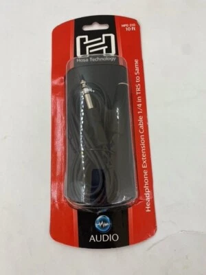 Hosa HPE-310 1/4-inch TRS Female to 1/4-inch TRS Male Headphone Extension Cable - image 1 of 4