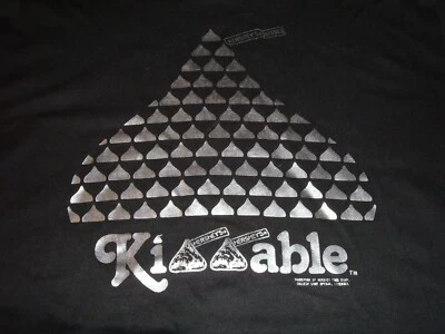 Винтажная футболка Hershey's Kiss Kissable размер L 90-е одинарный шов сделано в США - Изображение 1 из 4