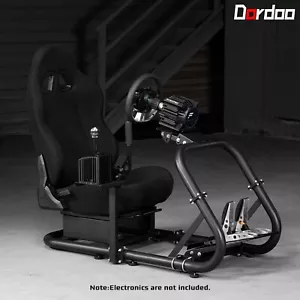Dardoo Racing Sim Cockpit Rahmen mit Schwarzem Sitz Passend für Logitech G29 - Bild 1 von 6