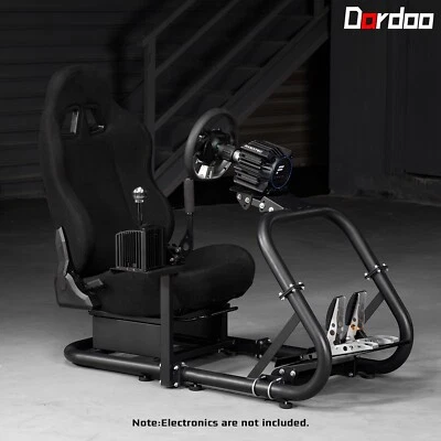 Dardoo Racing Sim Cockpit Rahmen mit Schwarzem Sitz Passend für Logitech G29 - Bild 1 von 4