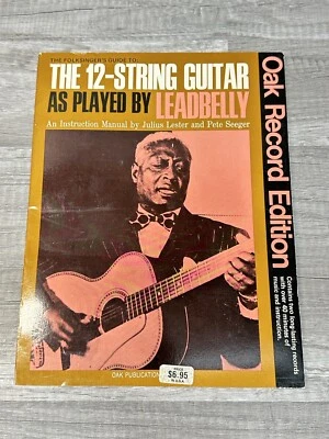 The 12-String Guitar As Played By Leadbelly Songbook 1965 Records Intact D6 - Image 1 of 4