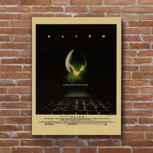 Alien 1979 Sci-Fi Drama - Repro on Vintage Kraft Paper  30 x 42cm Free Post - Picture 1 of 6