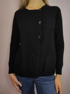 COS Black Cozy Luxury Wool Sweater Cardigan Size 36 - Picture 1 of 5