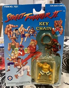 Portachiavi vintage Street Fighter II E. HONDA| 1992 | Nuovissimo & Sigillato | Giocattoli in placca - Foto 1 di 2