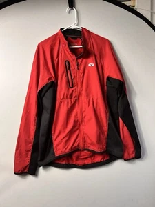SUGOI Mens Full Zip Long Sleeve Cycling Jersey Jacket Size XL Red And Black Semi - Picture 1 of 12