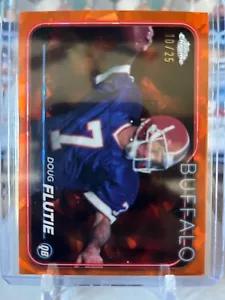 2024 Topps Chrome Sapphire Orange Refractor BA-DFL Doug Flutie 10/25 - Picture 1 of 3