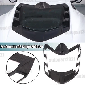 Juego de cubierta inferior de ventana trasera de fibra de carbono real para Corvette C8 2020-25 cupé - Imagen 1 de 37