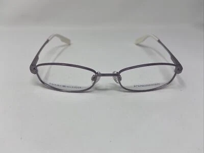 TOMMY HILFIGER EYEGLASSES FRAME TH1077 SLQ 46/16/125 PURPLE METAL KIDS GIRL B766 - Image 1 of 4