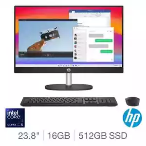 HP 24 Ultra 5-125U, 16GB RAM, 512GB SSD, 23.8 Inch All in One Desktop PC - NEW - Picture 1 of 7