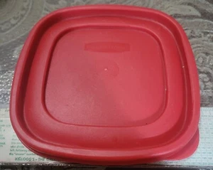 Rubbermaid 7J64 Square Easy Find roter Ersatzdeckel nur 6,5" - Bild 1 von 5
