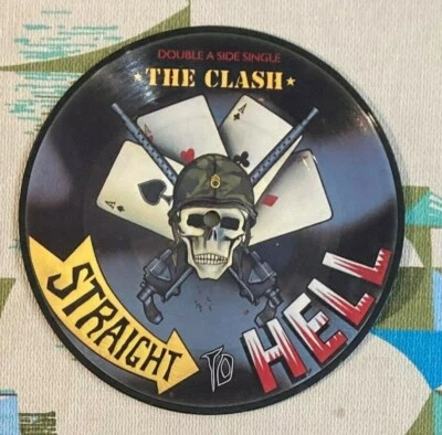 The Clash 7" Picture Disc Should I Stay or Should I Go / Straight to Hell VG++ Foto 1 de 2