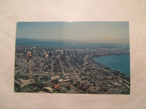 Seattle Washington Postcard and Mt Rainier WA WN - Picture 1 of 2