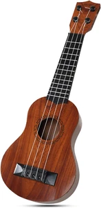 17" Kids Ukulele Guitar - 4-String Educational Toy for Beginners (Mahogany) - Picture 1 of 8