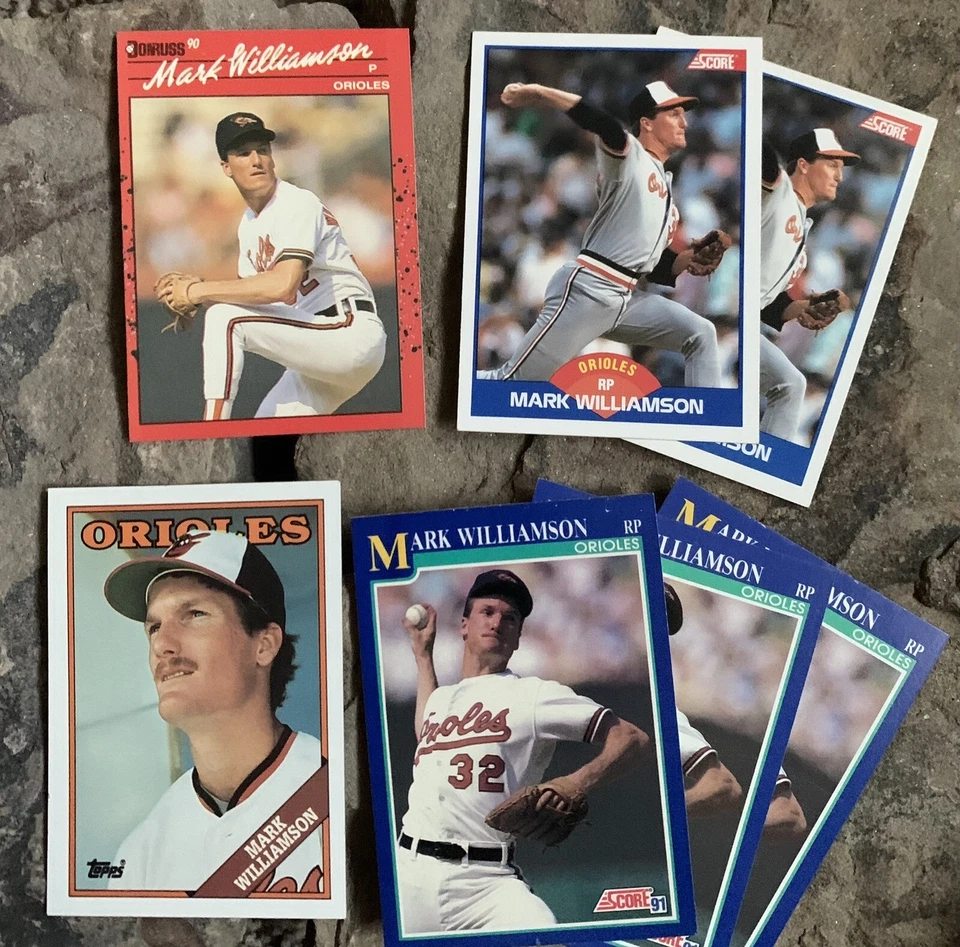 Mark Williamson Baseball Cards. Baltimore Orioles. - Image 1 of 2