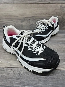 Skechers D Lites Biggest Fan 11930EW schwarze Damen-Freizeitschuhe Turnschuhe Größe 7,5 - Bild 1 von 18
