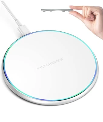 💙🤍100W Fast Wireless Charger Charging Pad For Apple iPhone Samsung & Universal - Image 1 of 4