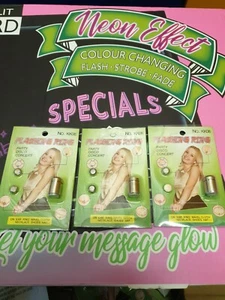 3 X Flashing Ring Party Disco & Concert Ring - Picture 1 of 3